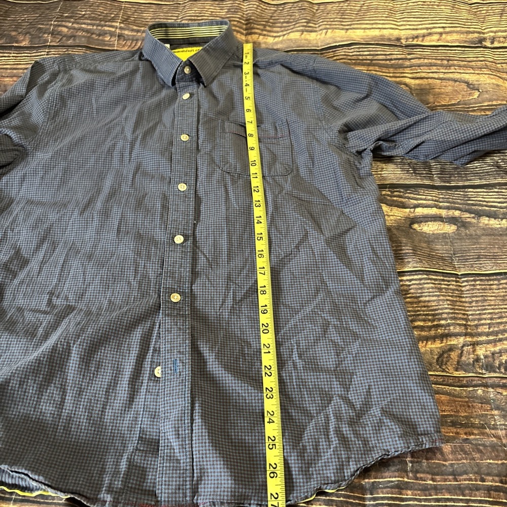 Descendant of Thieves Long Sleeve Shirt Men's Large L Limited Edition Gingham - Picture 7 of 10